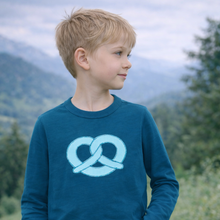 Kinder-T-Shirt Bio-Brezn in Blau
