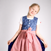 Bio-Dirndl FRANZISKA in Dunkelblau