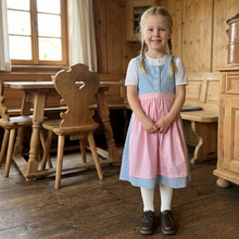 Bio-Dirndl FRANZISKA in Hellblau (Einzelstück)