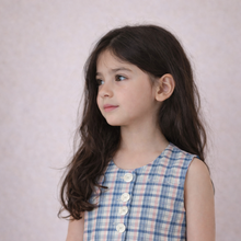 Kinder-Dirndl rosa-hellblau-kariert