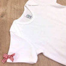 Dirndl-Shirt Bio in Rot-Weiß