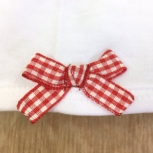 Dirndl-Shirt Bio in Rot-Weiß