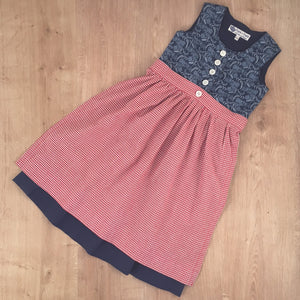 Bio-Dirndl FRANZISKA in Dunkelblau