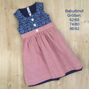 Bio-Dirndl FRANZISKA in Dunkelblau