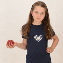 Bio-T-Shirt HERZ in Blau
