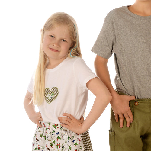 Bio-T-Shirt HERZ in Grün