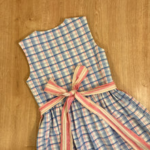 Kinder-Dirndl rosa-hellblau-kariert