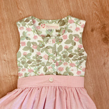 Kinder- und Baby-Dirndl mit Erdbeermuster