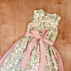 Kinder- und Baby-Dirndl mit Erdbeermuster
