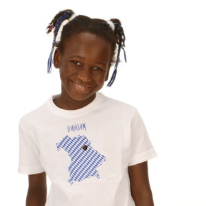 Bio-T-Shirt DAHOAM mit Stickerei für Kinder
