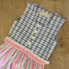 Kinder-Dirndl rosa-hellblau-kariert