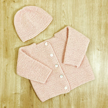 Babyjanker-Set aus Biowolle in Rosé