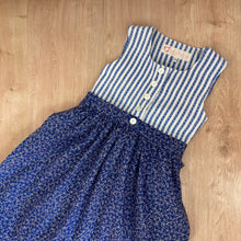 Kinder-Dirndl mit blauweißen Streifen